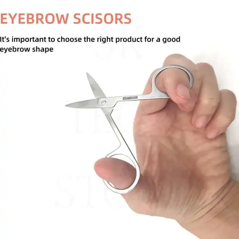 

Professional High Quality Eyebrow Eyelash Scissors Trimmer Tool Brow Trimming Scissors Nose Nail Cuticle Cut Manicure Tool