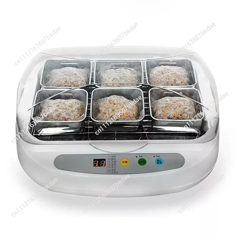 Automatic Stainless Steel Natto Maker, Multi-Function Electric Fermenter for Yogurt, Tempeh, Pickles & Rice Wine