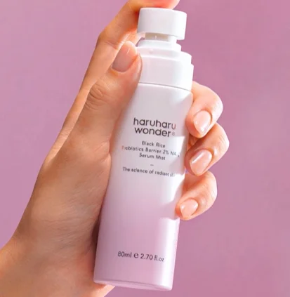 80ml Original Korean Black Rice Probiotics Barrier 2% NAD+ Serum Mist, Esencia en Spray Hidratante y Fortalecedora de la Barrera Cutánea, Reafirmante y Calmante