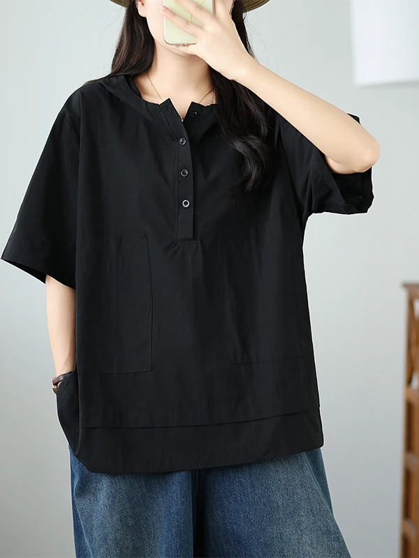 Faionable Color Kapuzenpullover, lässiges Design, Sommer, Neuankömmling, irt-T-Shirt für Damen, bequem, Pendeln, Sle Lo...