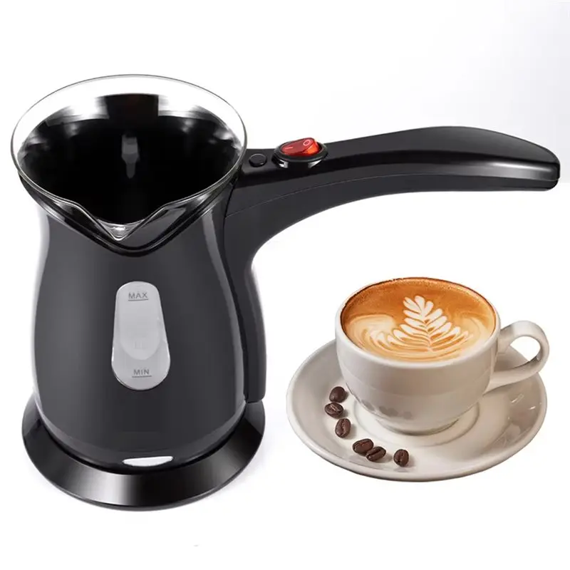 

【FUXQ】Mocha Italian Greek Turkish Coffee Maker 500W Electric Coffee Pot 4-5 Cup Capacity Fast Brewing EU Plug