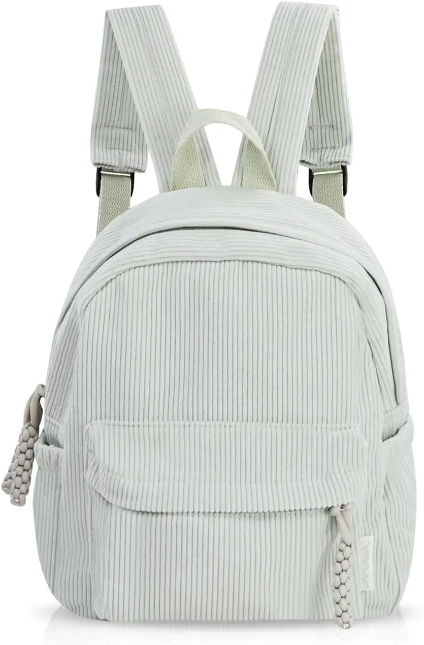 Маленький женский рюкзак, женский легкий вельветовый рюкзак, повседневный дорожный рюкзак с несколькими отделениями (светло-серый) Маленький женский рюкзак, женский легкий вельветовый рюкзак, повседневный дорожный рюкзак с несколькими отделениями (светло-серый)