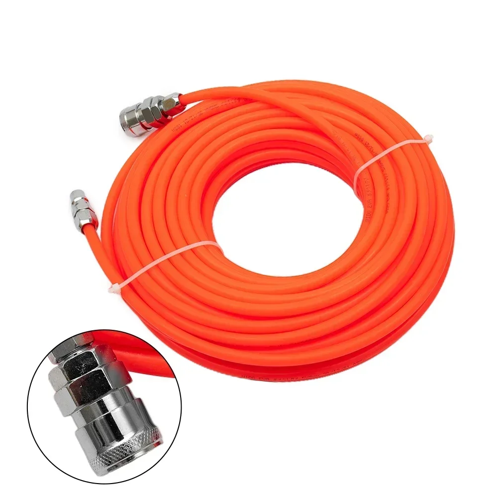 Imagem -03 - Pneumatic Air Tube Compressor Mangueira com Conector Tubo Reto Alta Pressão pe Flexível Europeu Junta Japão 10m 15m 20m