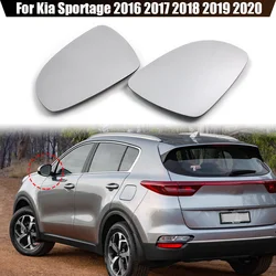 Espejo lateral del conductor izquierdo y derecho para KIA Sportage 2016, 2017, 2018, 2019, 2020, lente convexa calentada
