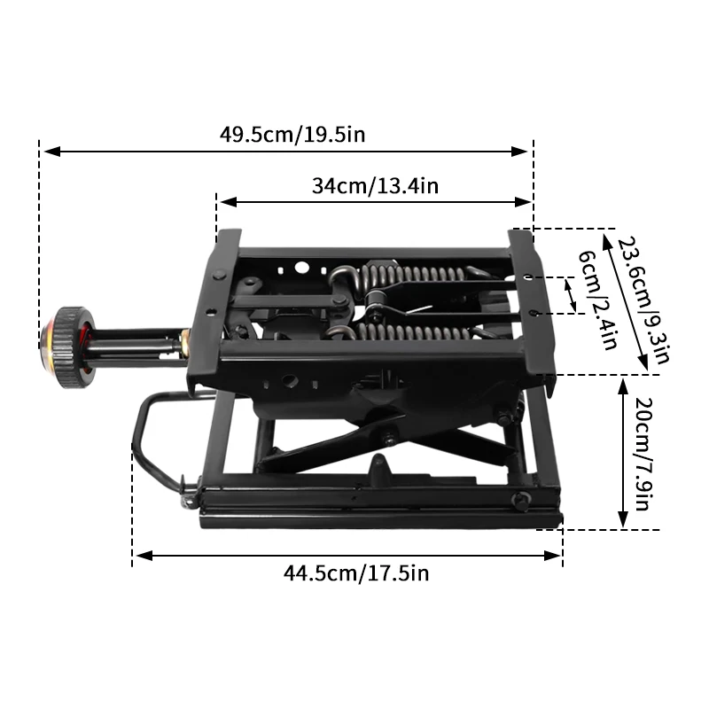 ممتص الصدمات الميكانيكي لمقعد الشاحنة شديد التحمل قابل للتعديل، مناسب لمركبات البناء والحفارات والرافعات الشوكية. #3