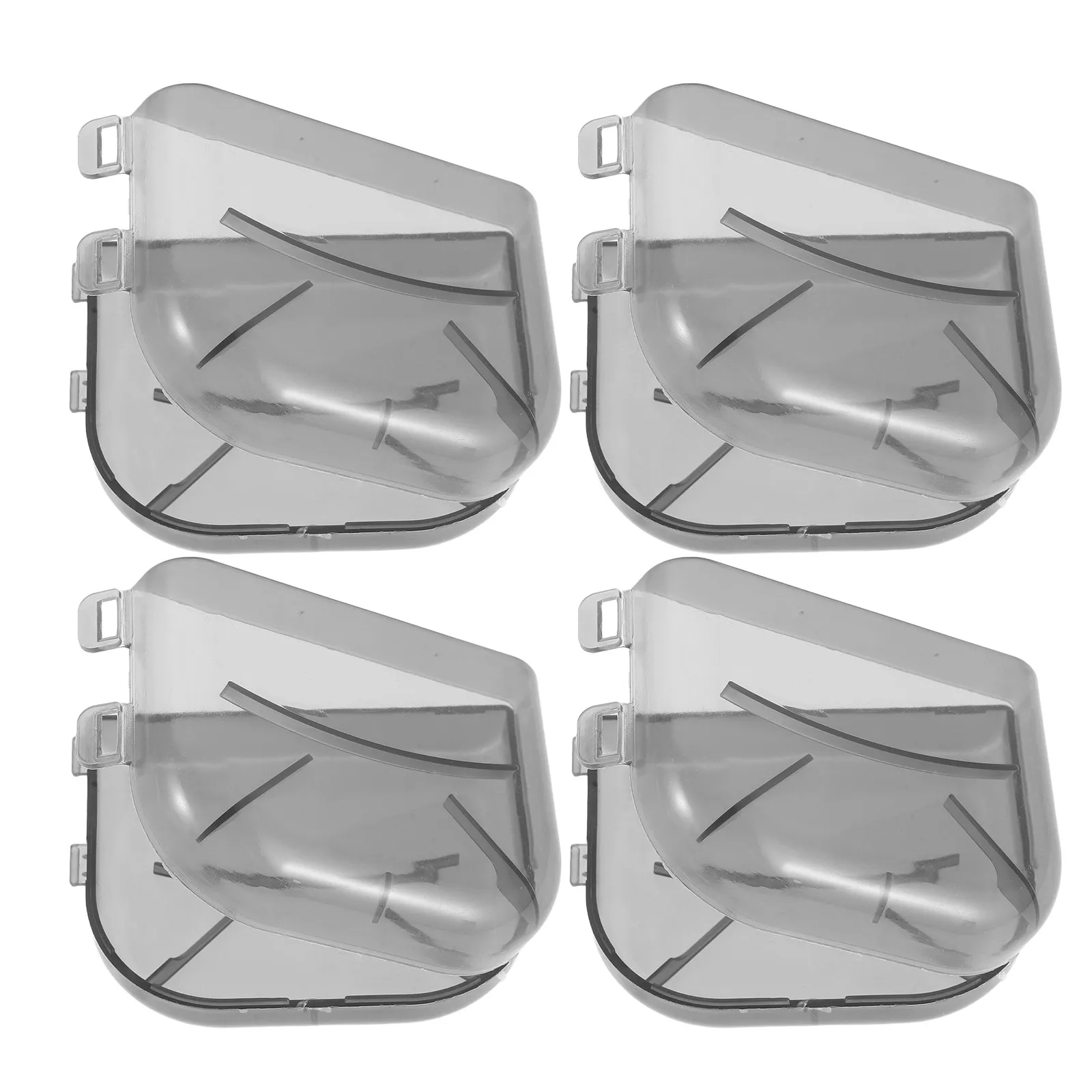 Kit com 4 Estojos Vazios para Pincéis de Contorno Facial - Organizador Portátil de Maquiagem e Ferramentas de Beleza - Estojo Protetor para Viagem e Armazenamento de Cuidados Faciais