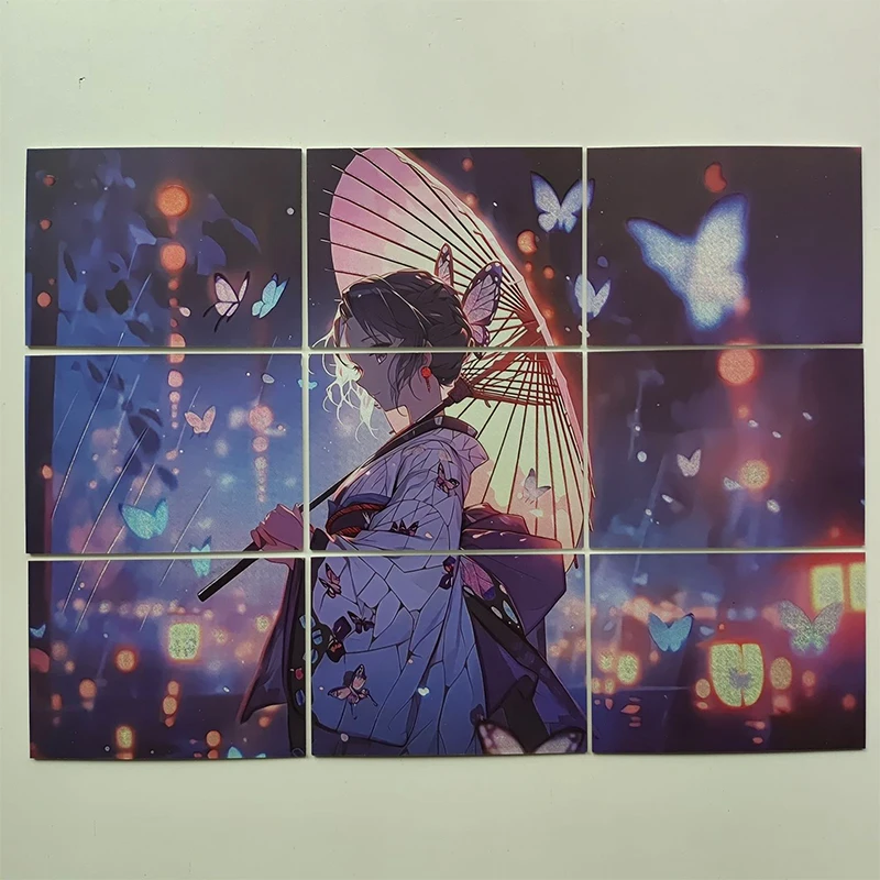 أنيمي شيطان القاتل الألغاز بطاقات كامادو تانجيرو كوتشو شينوبو جمع بطاقات عيد الميلاد هدايا عيد ميلاد لعب الأطفال #3