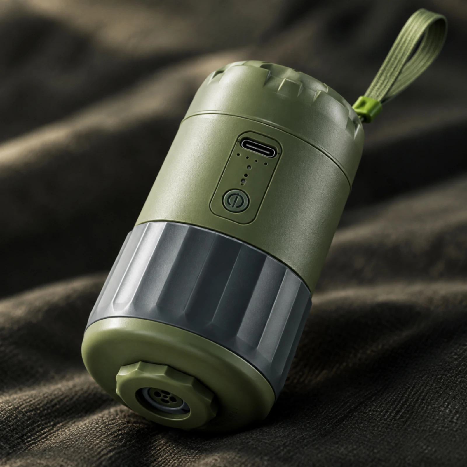 Air-Column Tent Inflator Rechargeable Camping Air Pump with Carry Strap for Campers, Campsite Setup, Inflatable Bed Inflation
