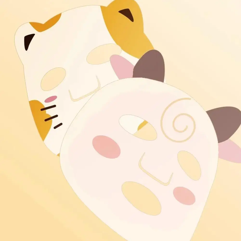 4/5PCS Cute Cartoon Animal Children's Sheet Mask Kids Spa Moisturize Face Masks Gentle Moisturizing Brighten Mask Skin Care