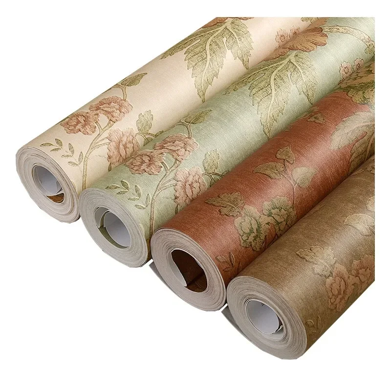 ورق حائط أمريكي ثلاثي الأبعاد غير ذاتي اللصق، ورق حائط للأريكة الرجعية، ورق حائط لخلفية التلفاز، مقاوم للماء، قماش غير منسوج لتزيين المنزل