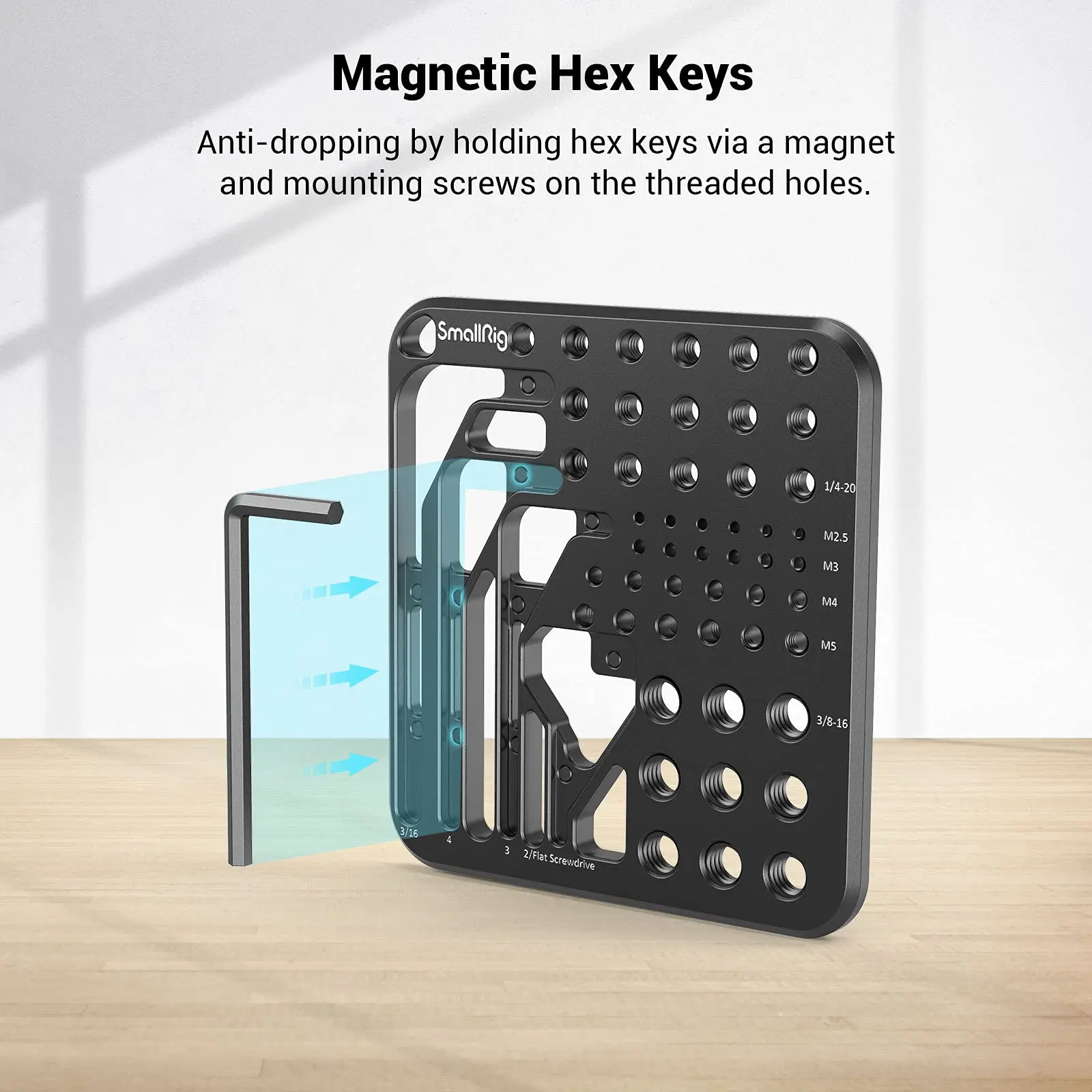 SmallRig 20Pcs Screw and Hex Key Storage Plate of camera rigs Storage Plate MD3184