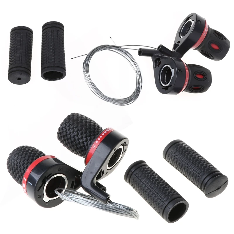 1 Pair Derailleur Grips Lever Transmission Twist Grip Speed Change MTB B