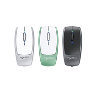 Portable HXSJ M109 mini wireless mouse TF card reading function 4D mute buttons 120mAh rechargeable for laotop office travel