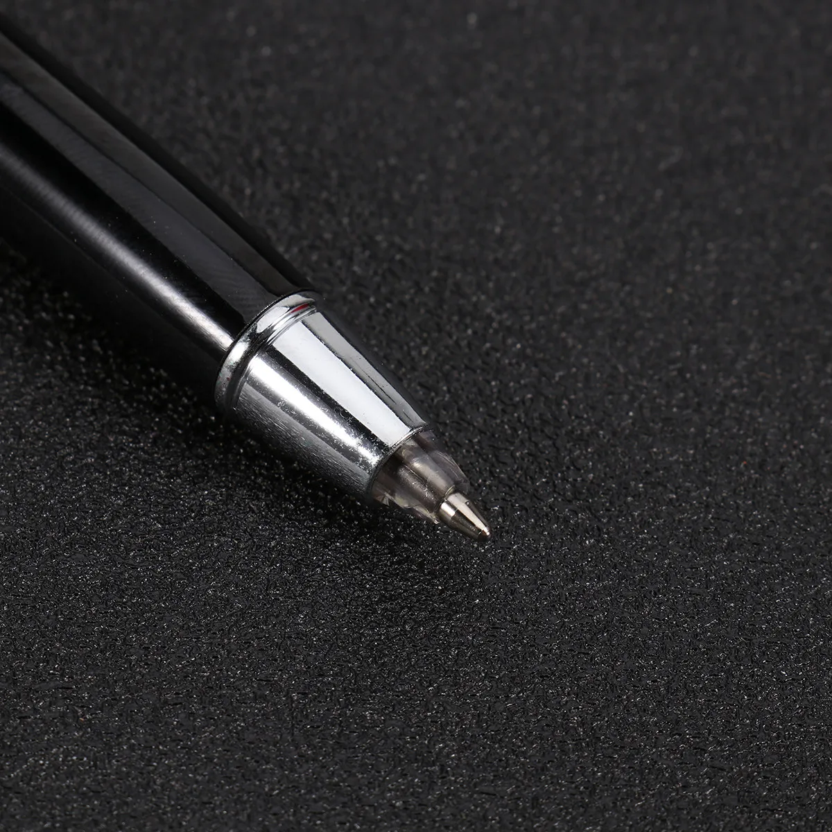 LED Ball-Point Pen Classic Aluminum Multifunctional Pen for Phones Tablets Accurate Writing Tool Black