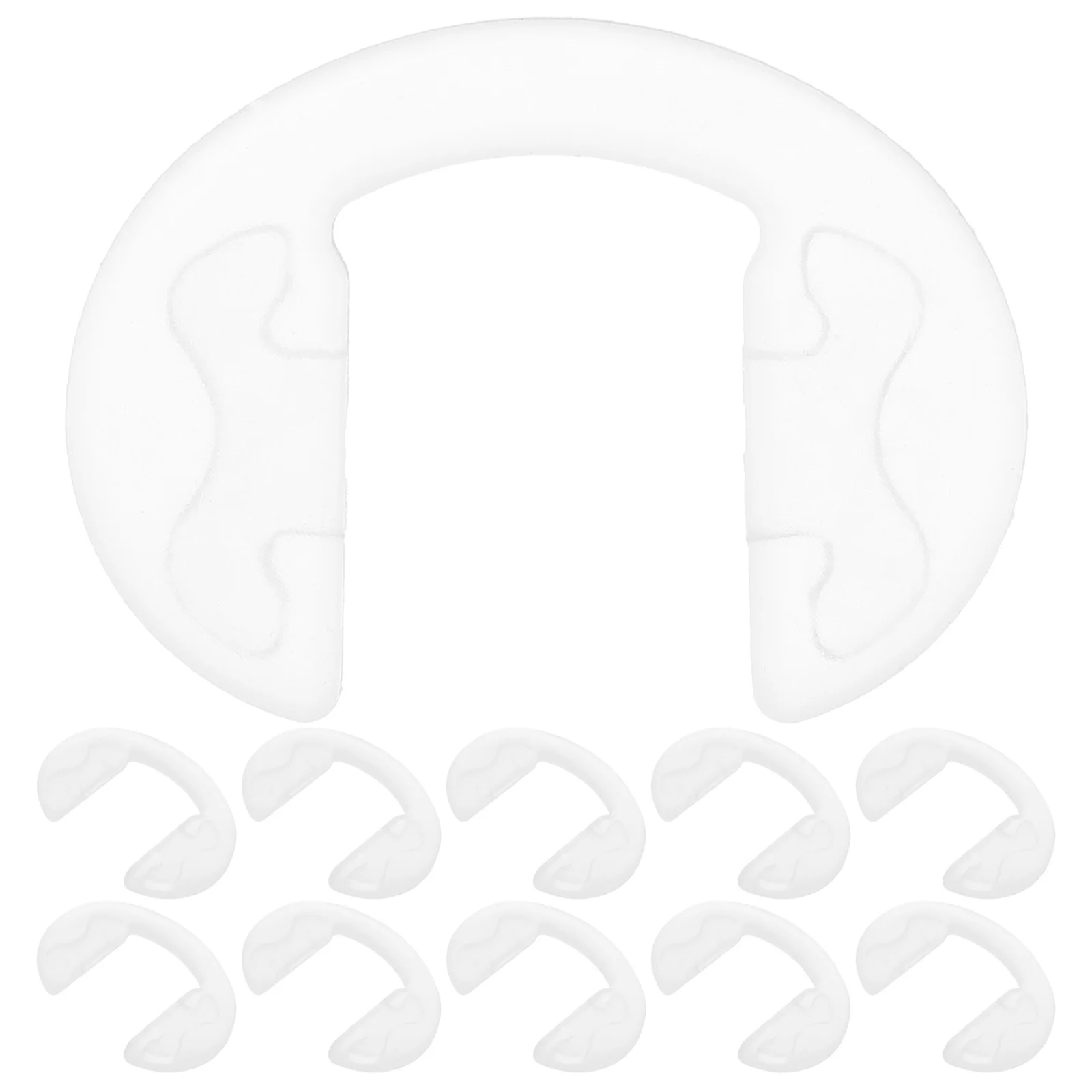 

10Pcs Eyeglass Nose Pads Soft Silicone Nonslip Glasses Nose Support Pads for Glasses Sunglasses Sunglasses Eyeglasses Supplies