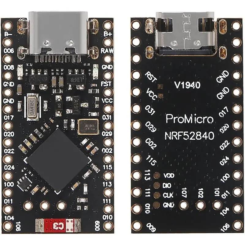 B68A Pro Micro For Arduino IDE-Bluetooth Enabled, Type-C Power, NRF52840 Development Board-Pack Of 5 Units