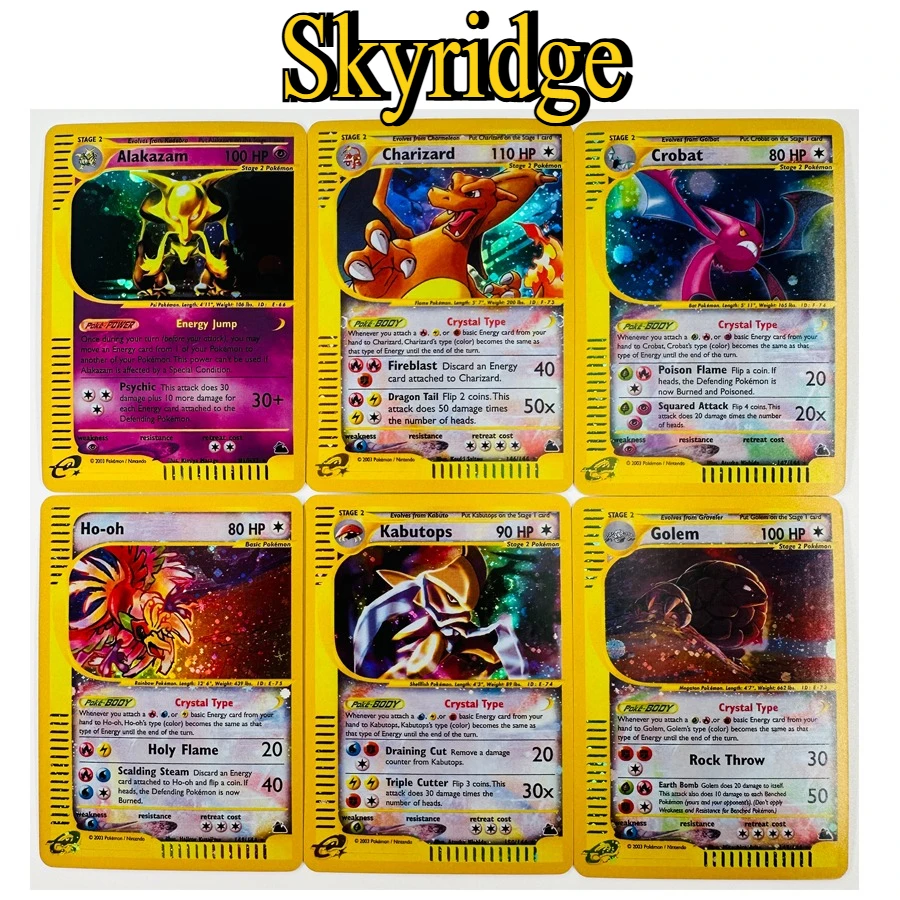 

182 шт./компл. Skyridge PTCG игрушки хобби хобби коллекционные игры коллекция аниме карты