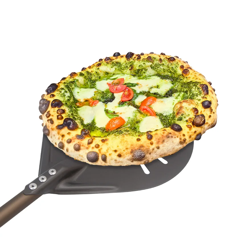 Pizza accessorie7,8,9inch Hard Anodized Aluminum Pizza Shovel Retractable Metal Handle Removable Pizza Turner Pizza Turning Peel