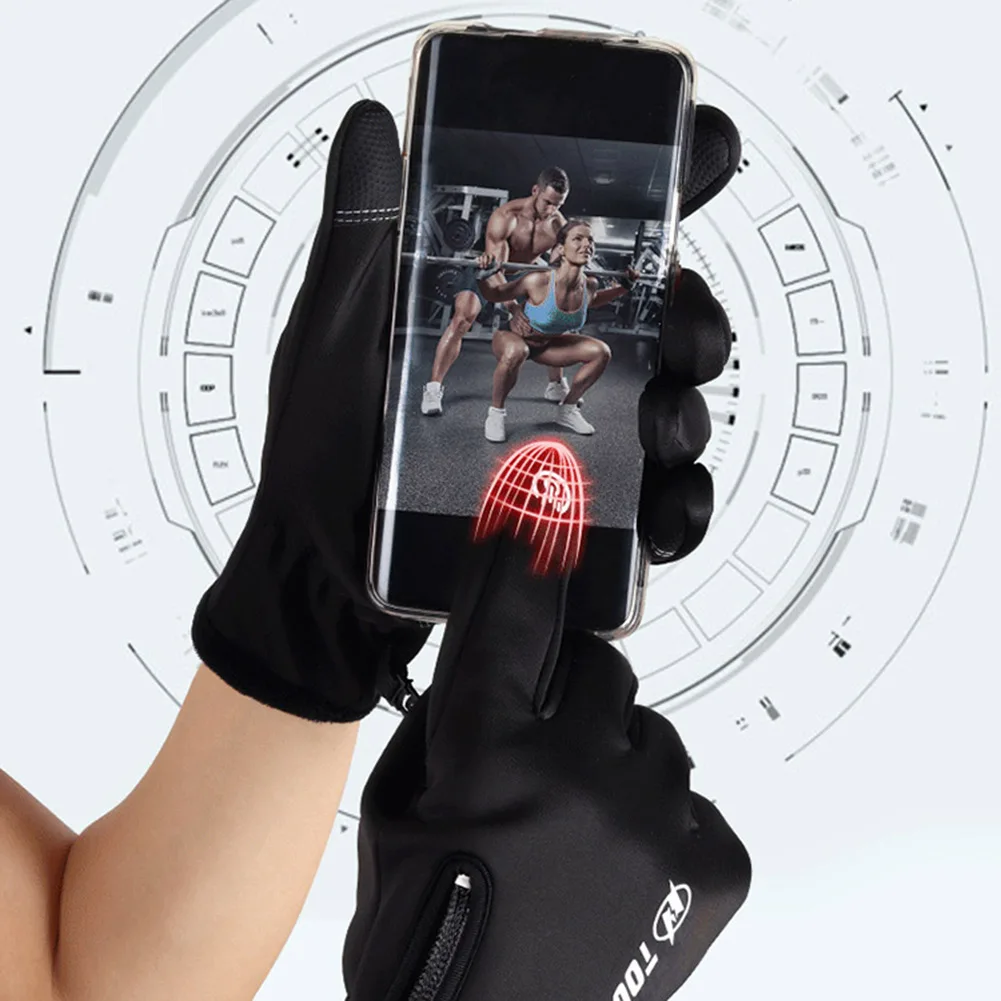 USB 3 Gänge Touchscreen Beheizte Motorrad Handschuhe Outdoor Winter Ski Handschuhe Sport Angeln Warme Reiten Fahrrad Handschuhe