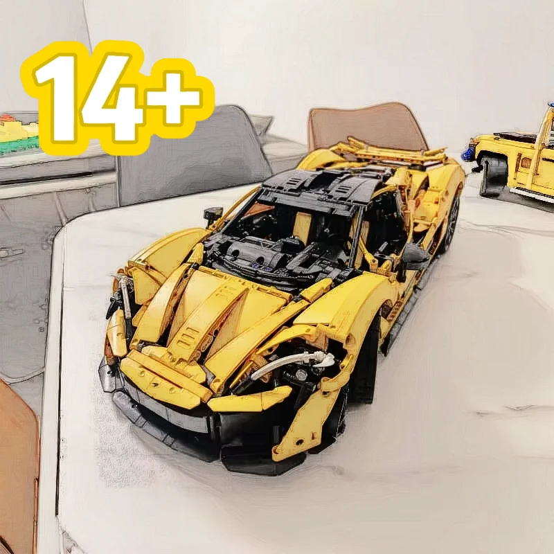 

IN STOCK 42172 McLaren P1 Moc Bricks Model for Adults Sports Car Toys 3893PCS Assembly Bricks for Boys Kids Birthday Gifts