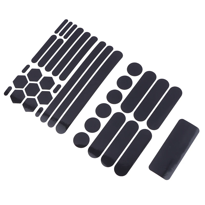 Safety Motorcycle Helmets Invisible Black Reflective Stickers Reflective Tape Self-adhesive For Helmet Bike Motorcycle Scooter