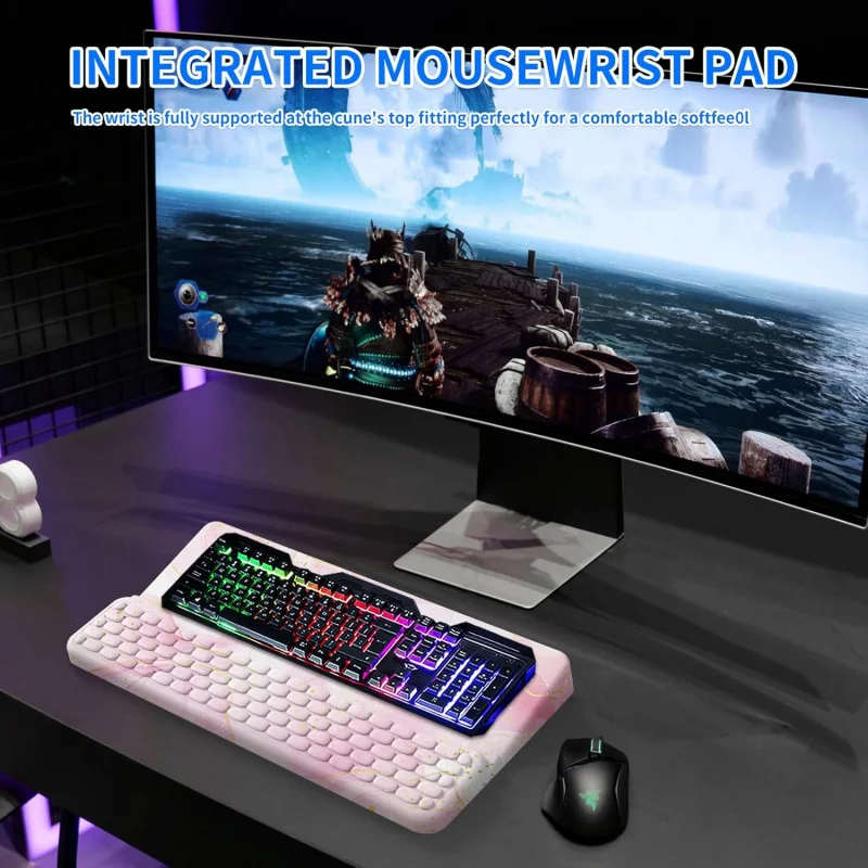 Keyboard Stand Desktop, Computer , Ergonomic Holder  Easy Typing Working,  Riser with Comf