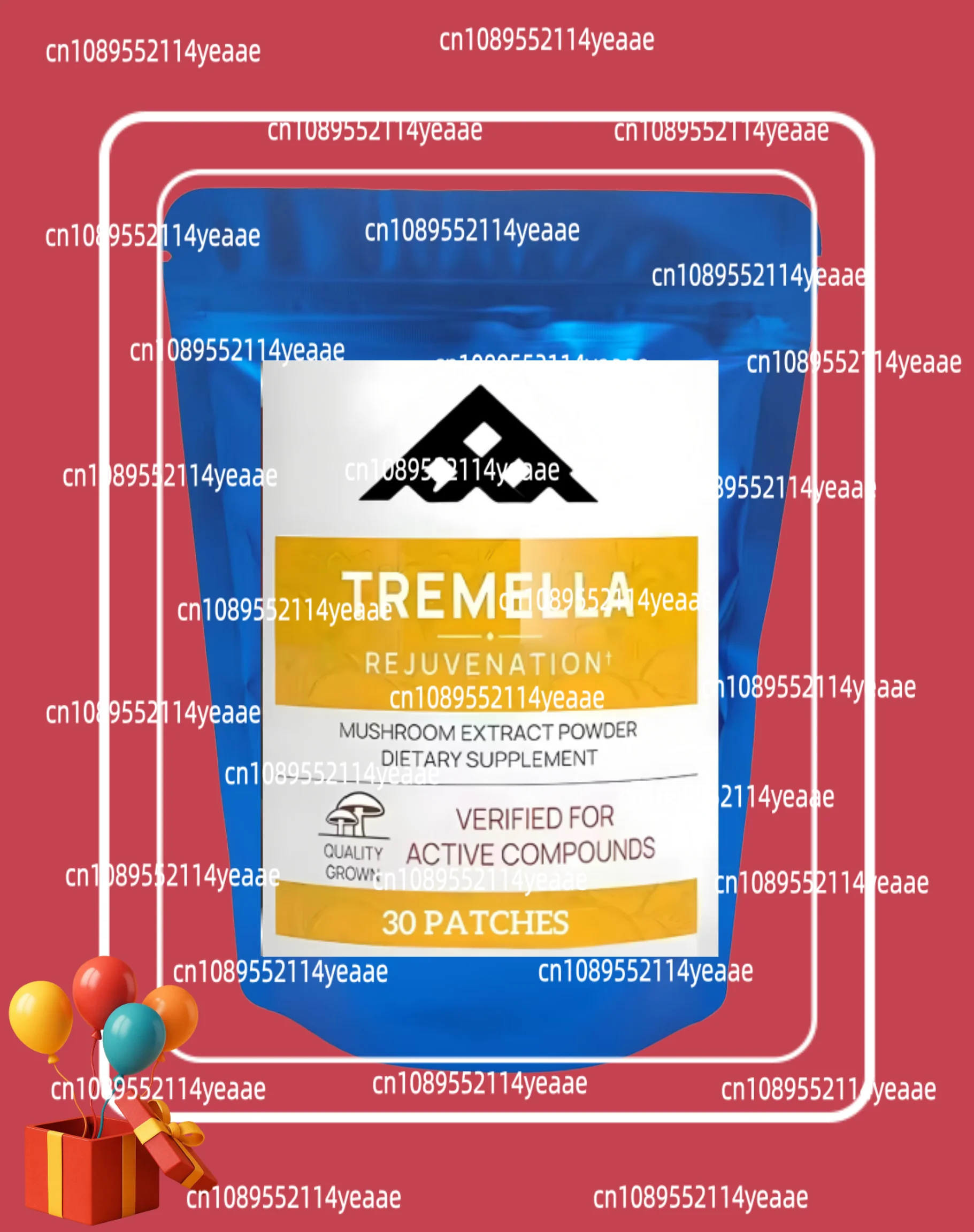 Real Tremella Mushroom Transdermal Patchess To Support Beauty, Collagen, & Healthy Skin 30 Patches