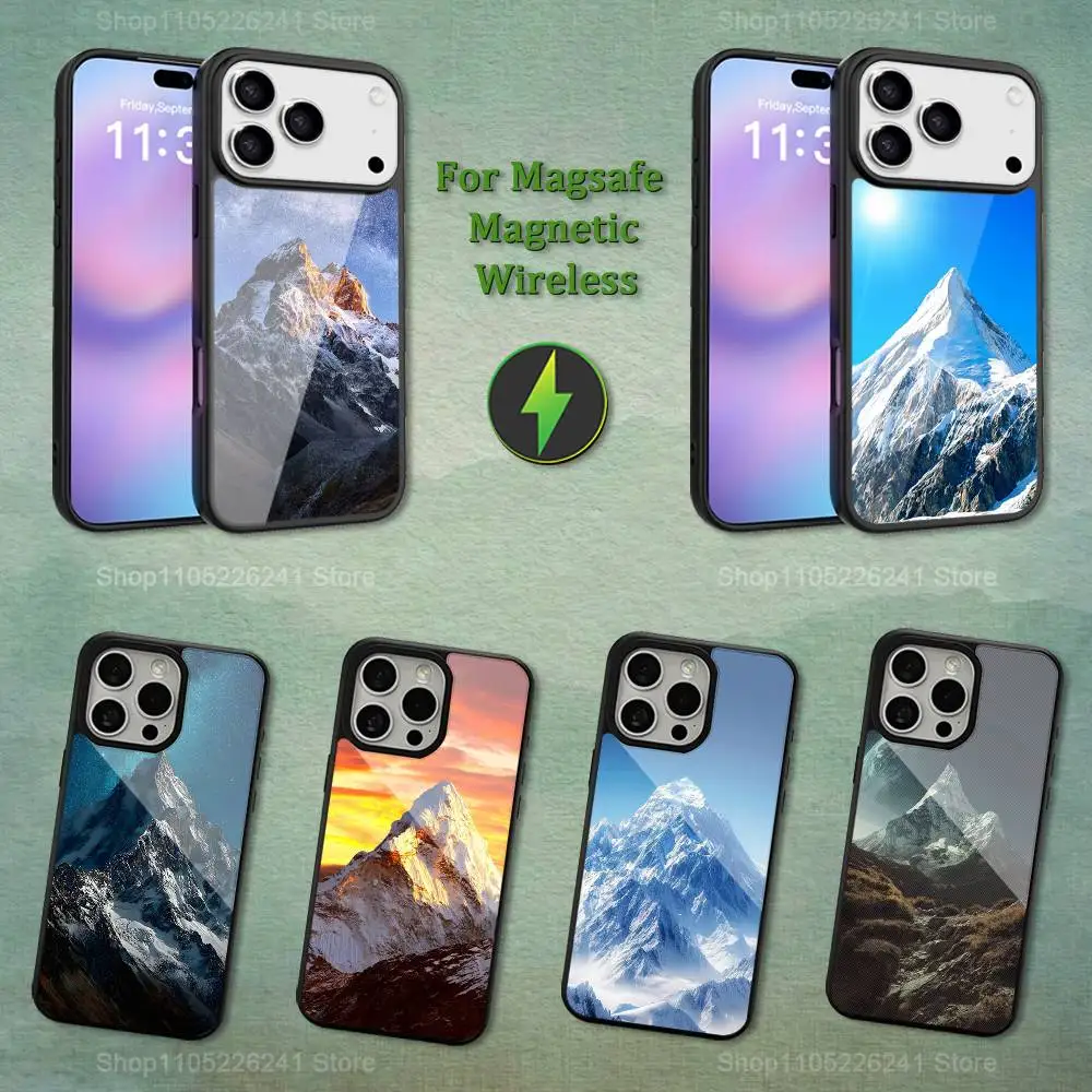 

Highest Peak Mount Everest Phone For iPhone 17,14,11,15,16,13,12,Pro,Max,For Magsafe,Plus,Mini, Magnetic Wireless Charging Case
