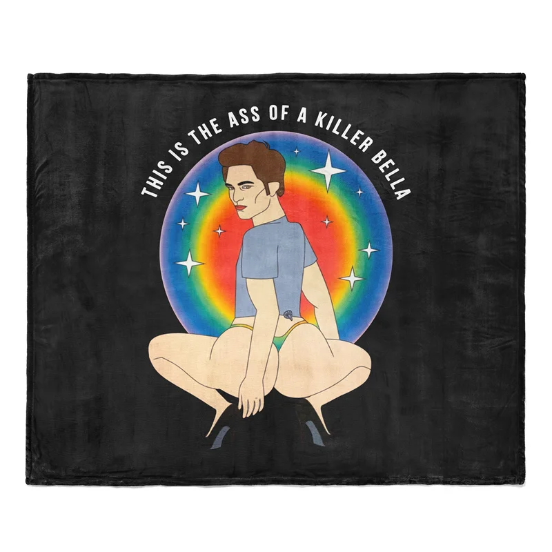 Gaslight Gatekeep Girlboss This Is The Ass of A Killer Bella Throw Blanket Funny Meme Soft Fleece Blanket for Couch Bedroom