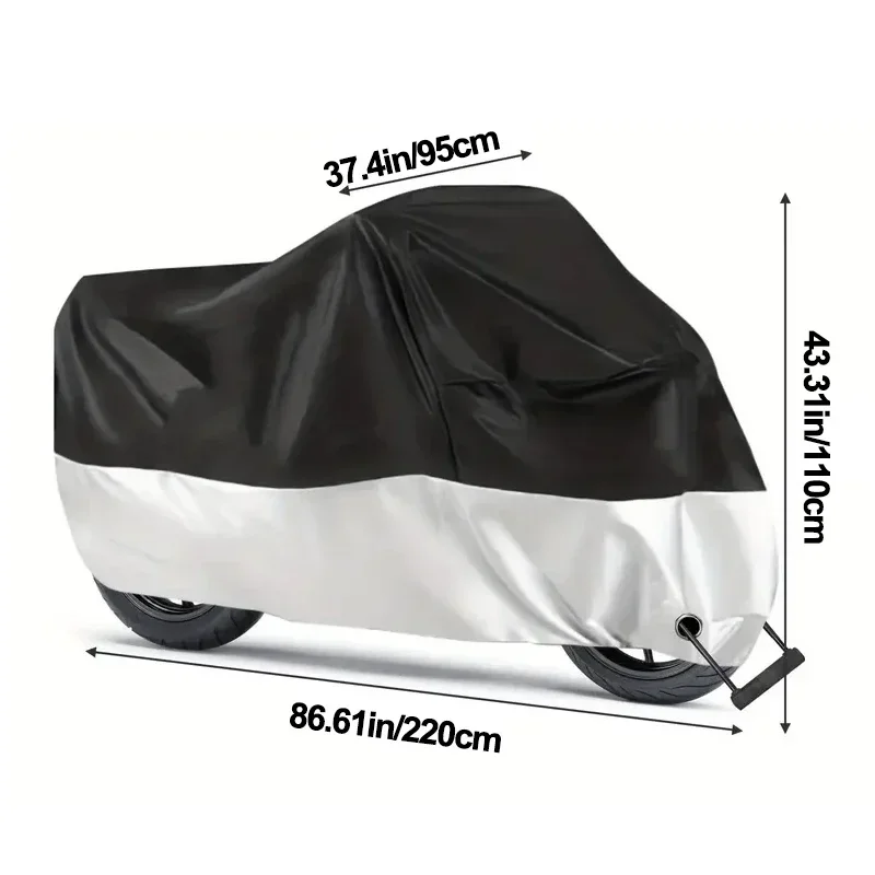 Motorcycle Bike Cover Waterdicht Alle seizoenen Stofdicht UV-beschermend Outdoor Indoor Scooter Slijtvaste stof Motorhoes