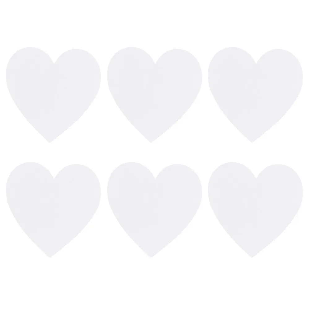 

Набор из 6 холстов для рисования в форме сердца, хлопковые холсты, маленькие планшеты для художников, для рисования в помещении и на улице