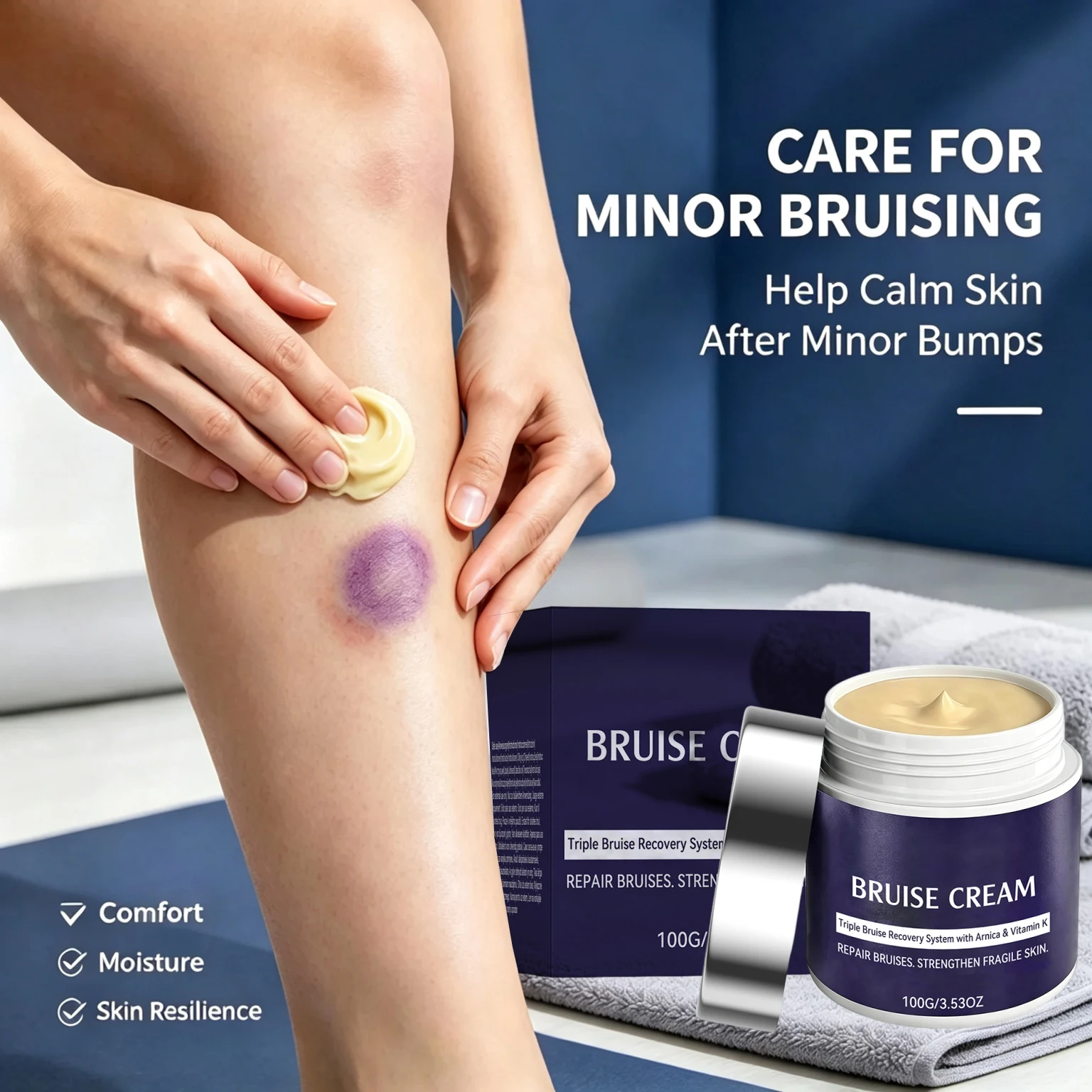 Arnica Bruise Cream For Thin Fragile Skin Bruising & Swelling Repair Skin Barrier Long Lasting Soothing Body Care Bruise Cream