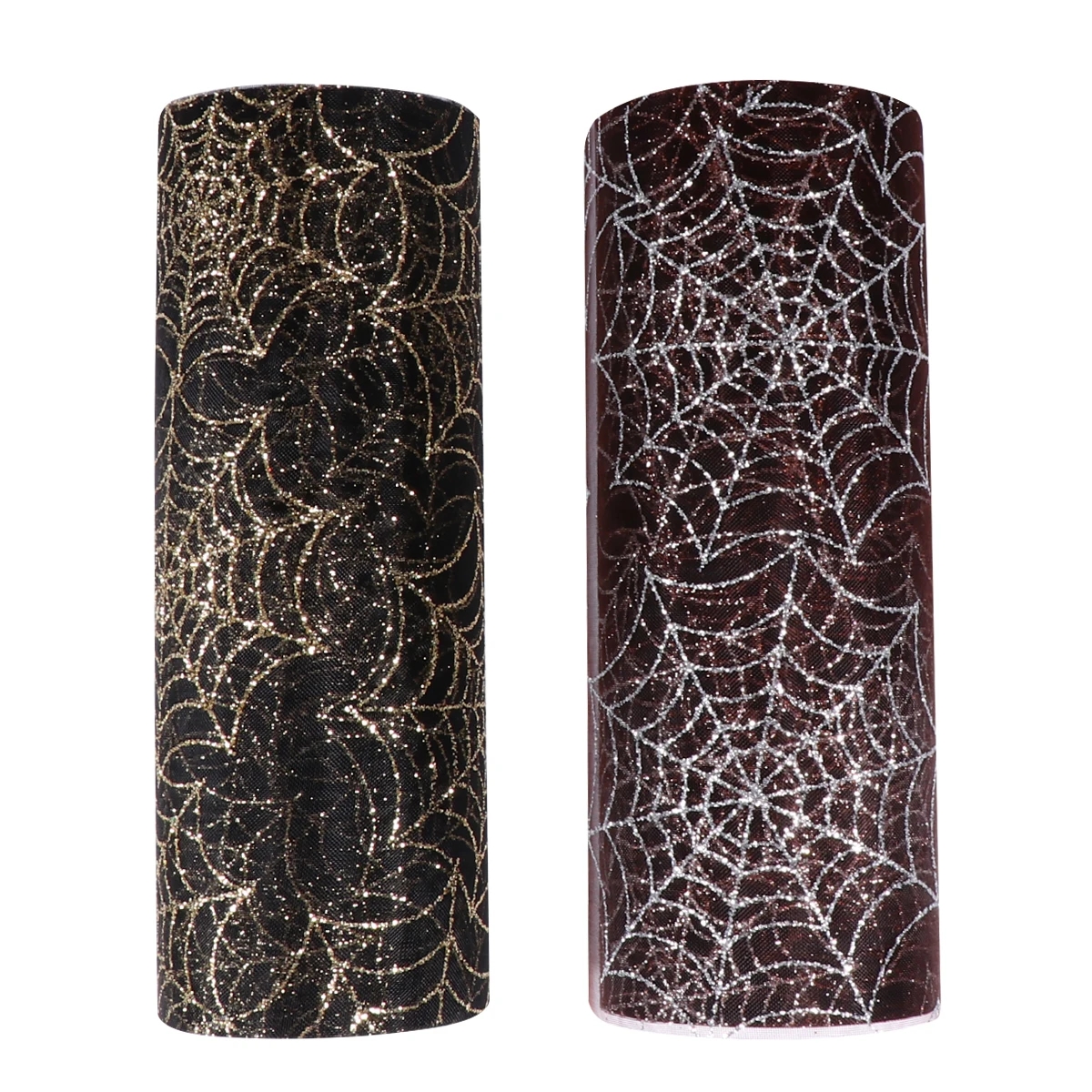 

2 Rolls Spider Web Tulle Creative Halloween Tulle for DIY Crafts Table Cloth Gift Wrapping Decorative Gauze Halloween Gauze