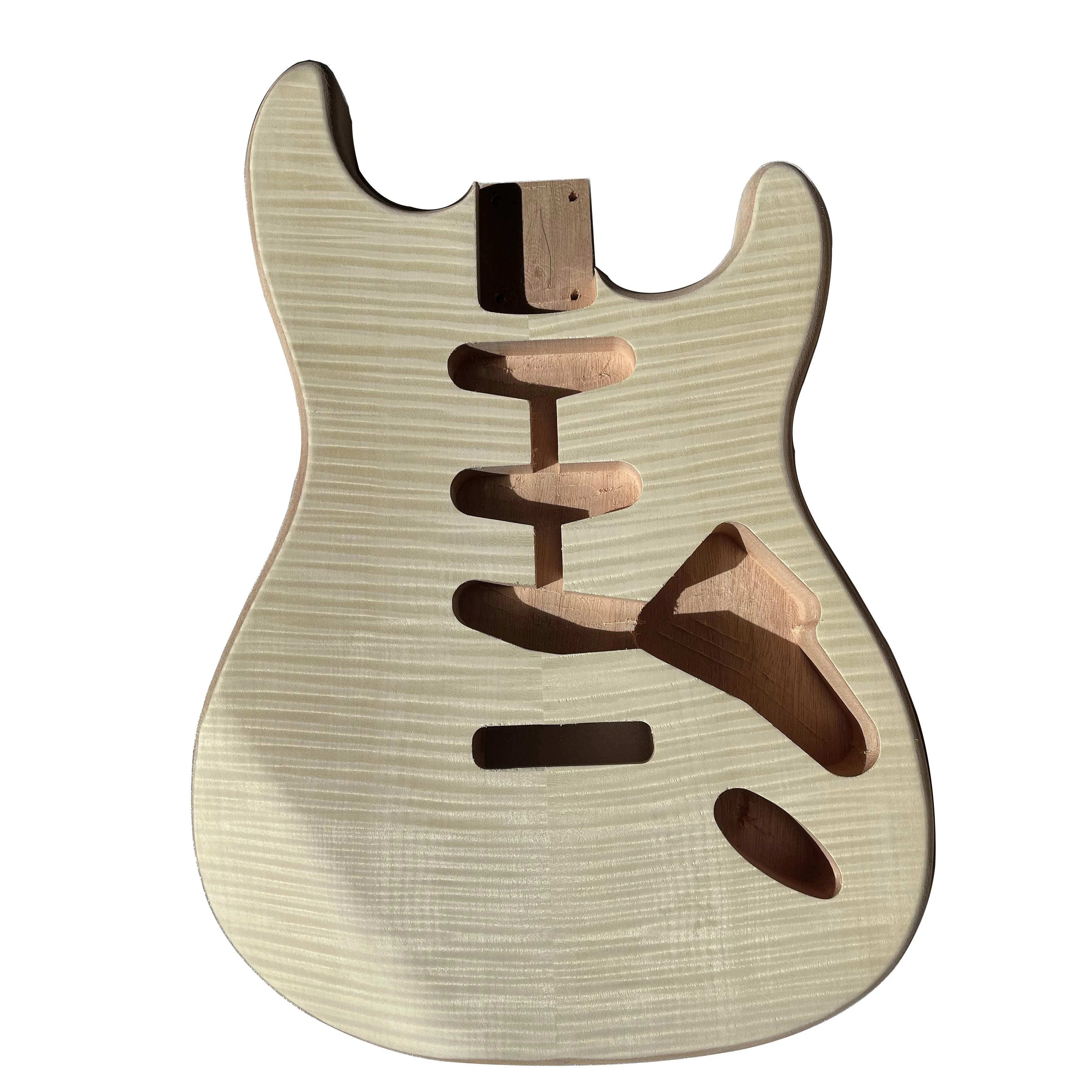 Customized Electric Guitar Unfinished Body Guitar Barrel Blank Mahogany Wood for Guitars DIY Part Guitar Accessories One Piece