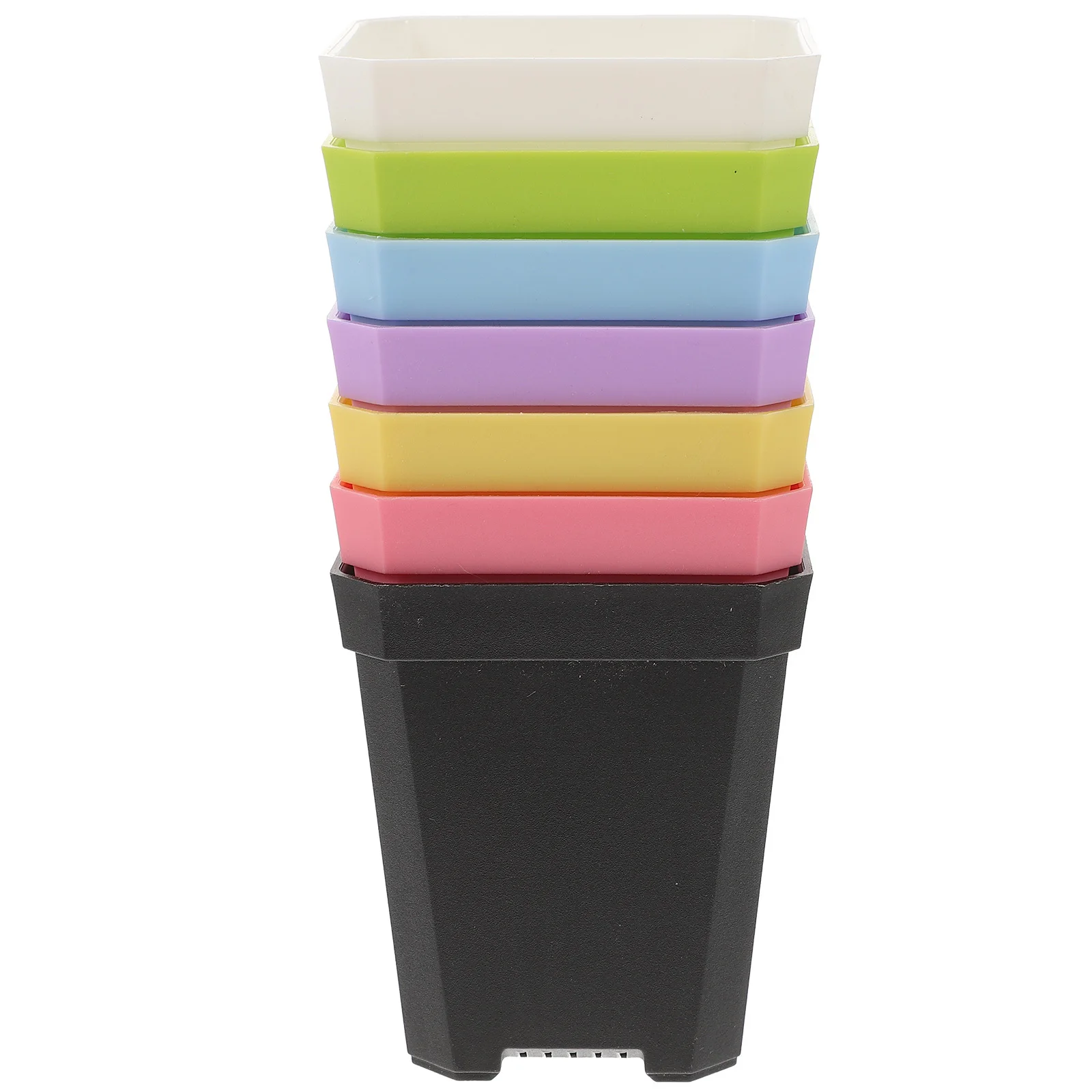 

7pcs Flowerpot For Indoor Plants Small Planting Pots Multipurpose Garden Decorative Planter Kids Diy Desktop Home Office