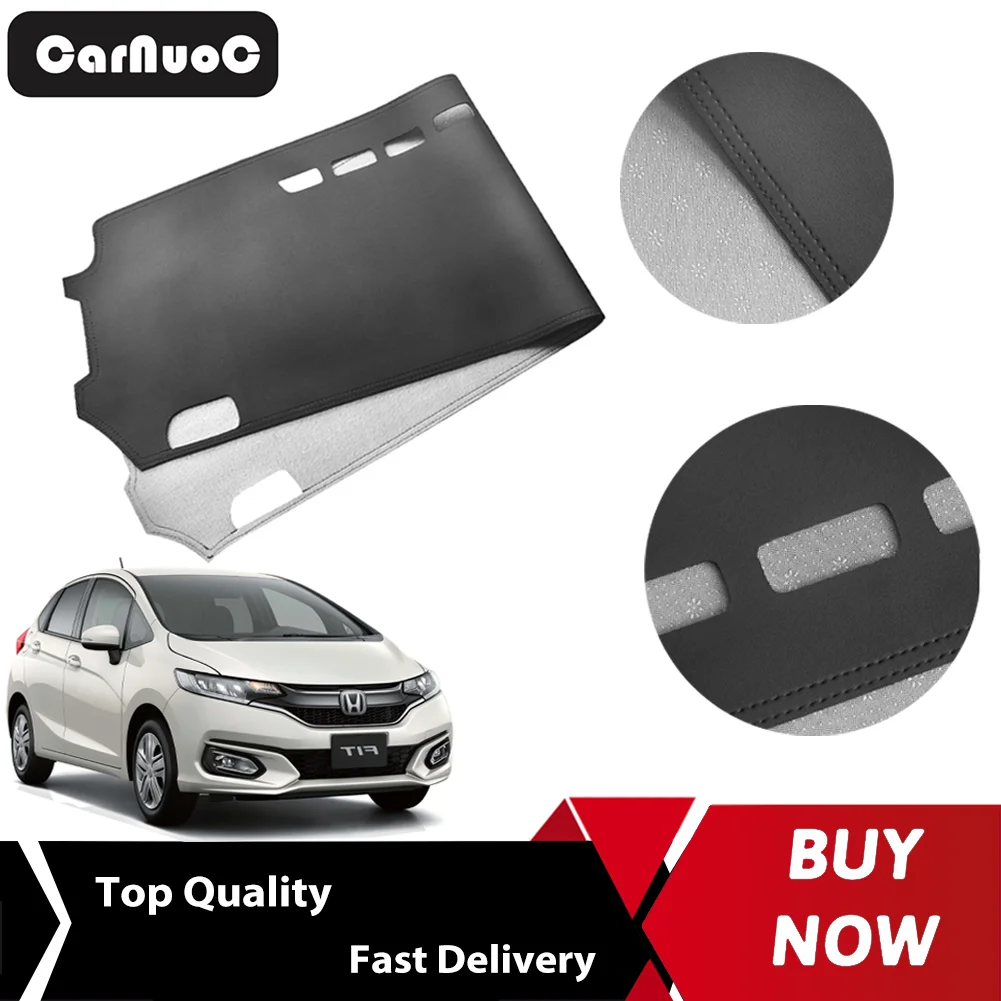 

Dash Mat Dashboard Cover Dashmat For Honda Fit Jazz GR 2020 2021 2022 2023 2024 Instrument Panel Mat Interior car Accessories