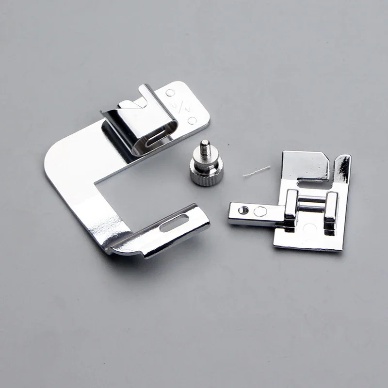 1PCS 13 19 22mm Domestic Sewing Machine Foot Presser Foot Rolled Hem Feet For Brother Singer Sew Accessories