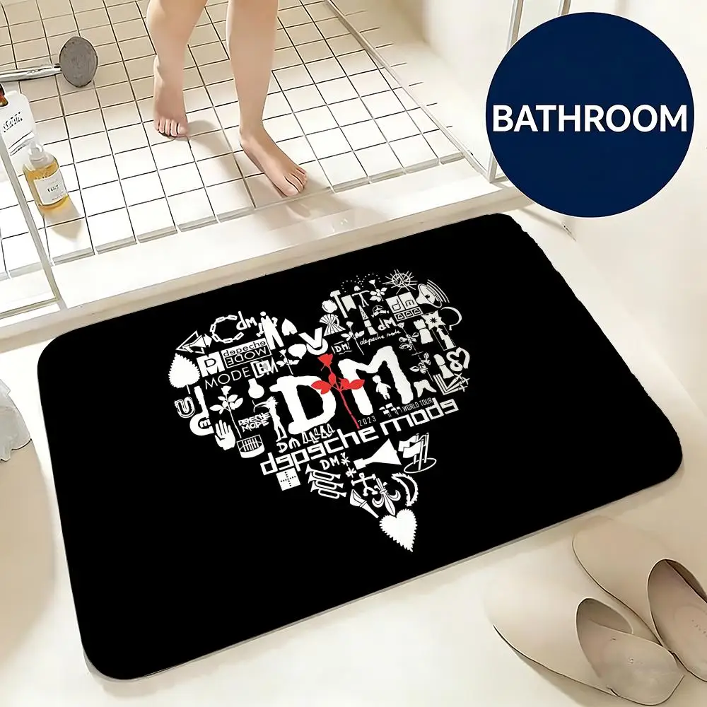 Soft Flannel Floor Mat Music DEPECHE MODE Floor Mat Non-Slip Absorbent Doormat Bathroom Bedroom Home Decor Rug