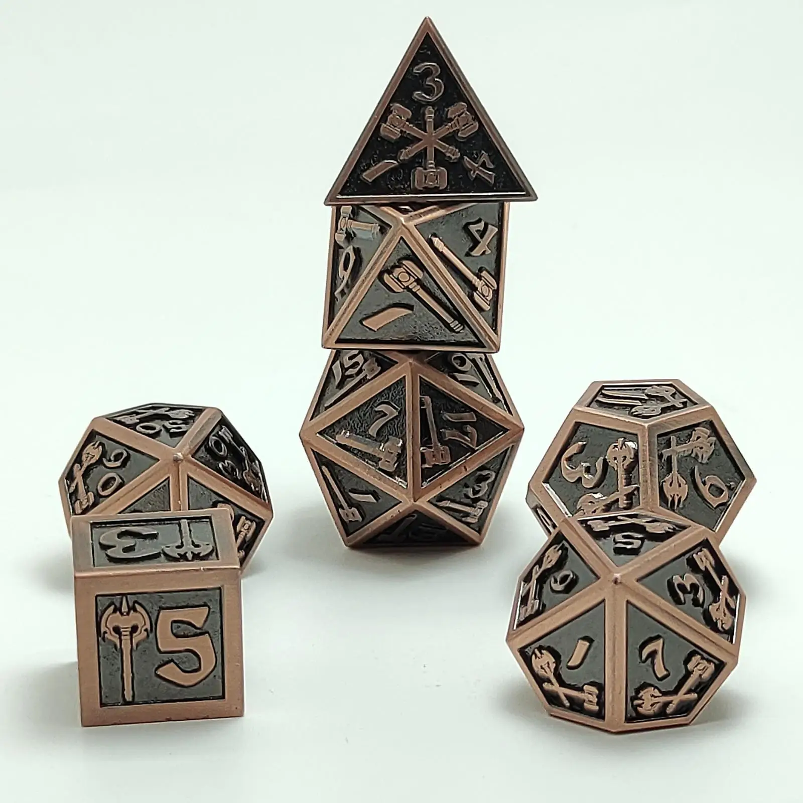 

Set of 7 Multi Sided Polyhedral s Multi Sided for Table Game Math Teaching, Entertainment, DND RPG MTG, Party Favors,