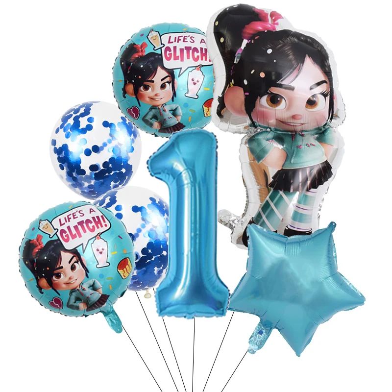 1set Disney Wreck-It Ralph Party Balloons Vanellope Balloons 32\