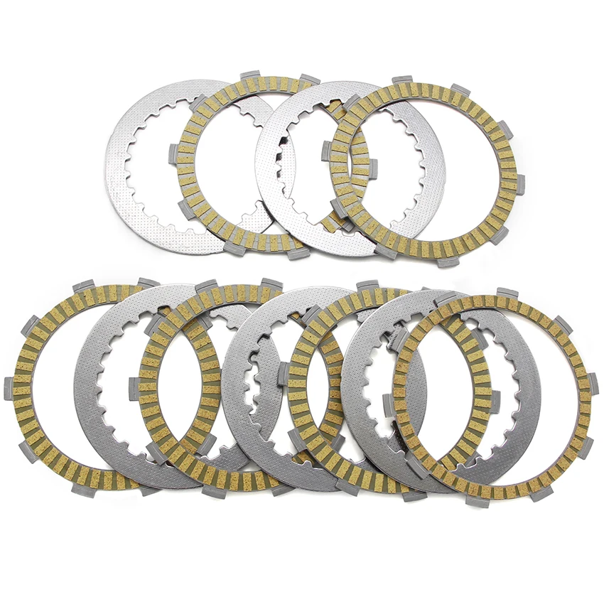 Clutch Plate Disc Set Friction For Honda NT400 Bros 400 NC25 VT500 ED/EF Steed 400 NV400 CJ/CK CS/CV  OEM:22201-MN8-700