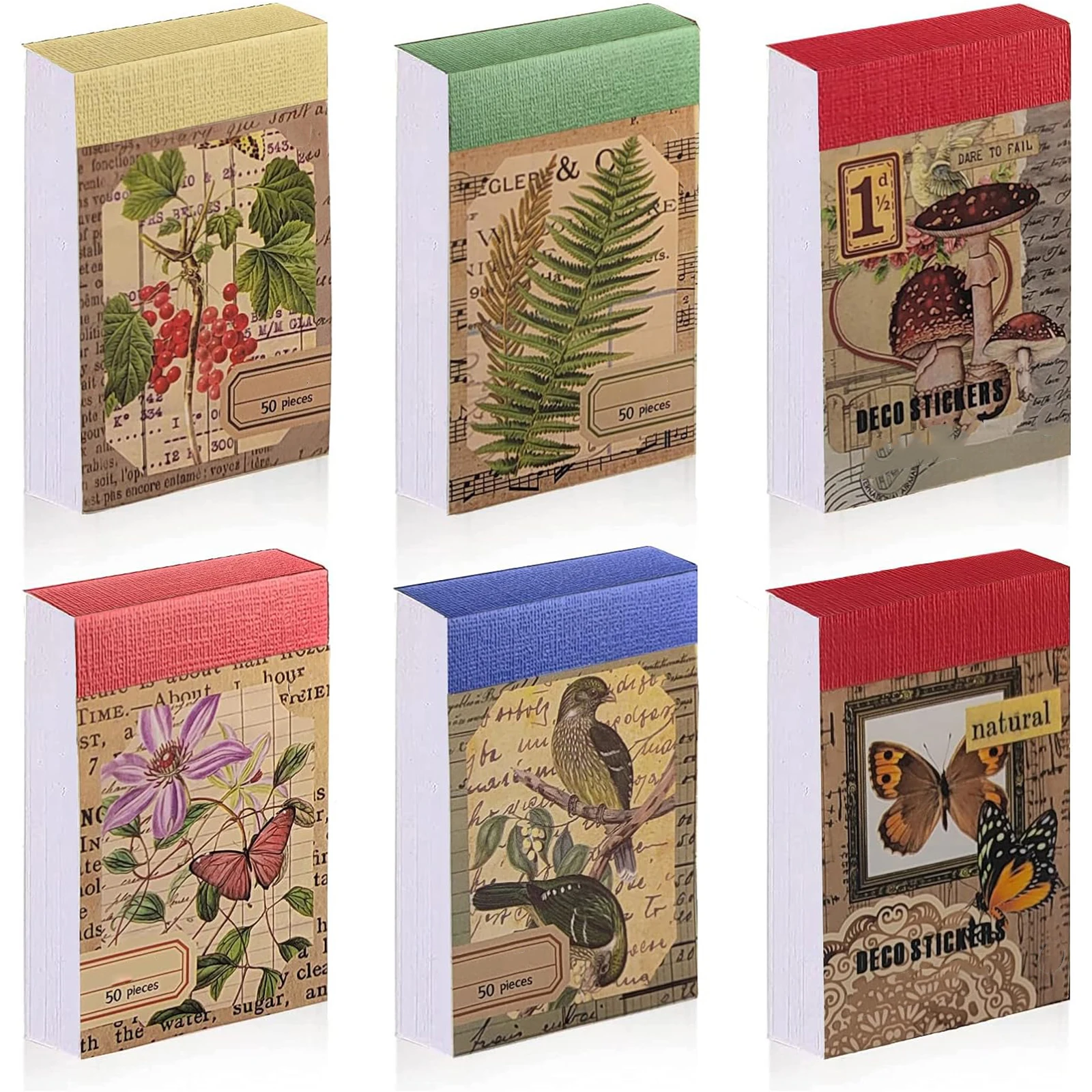 300PCS Landschaft Stil Aufkleber Buch Washi Papier Journal DIY Material Dekoration Aufkleber Memo Pad Sammelalbum Schreibwaren – Detail 7
