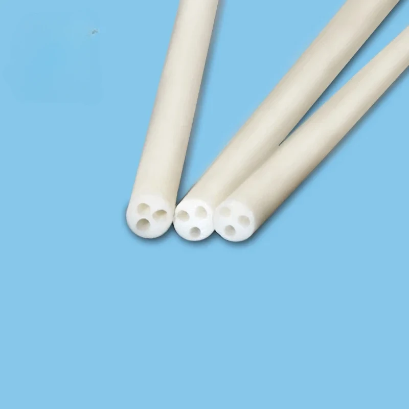 High temperature furnace tube OD*ID=3*0.5mm / 3 bores insulators / good thermostability / insulation / ceramic tube