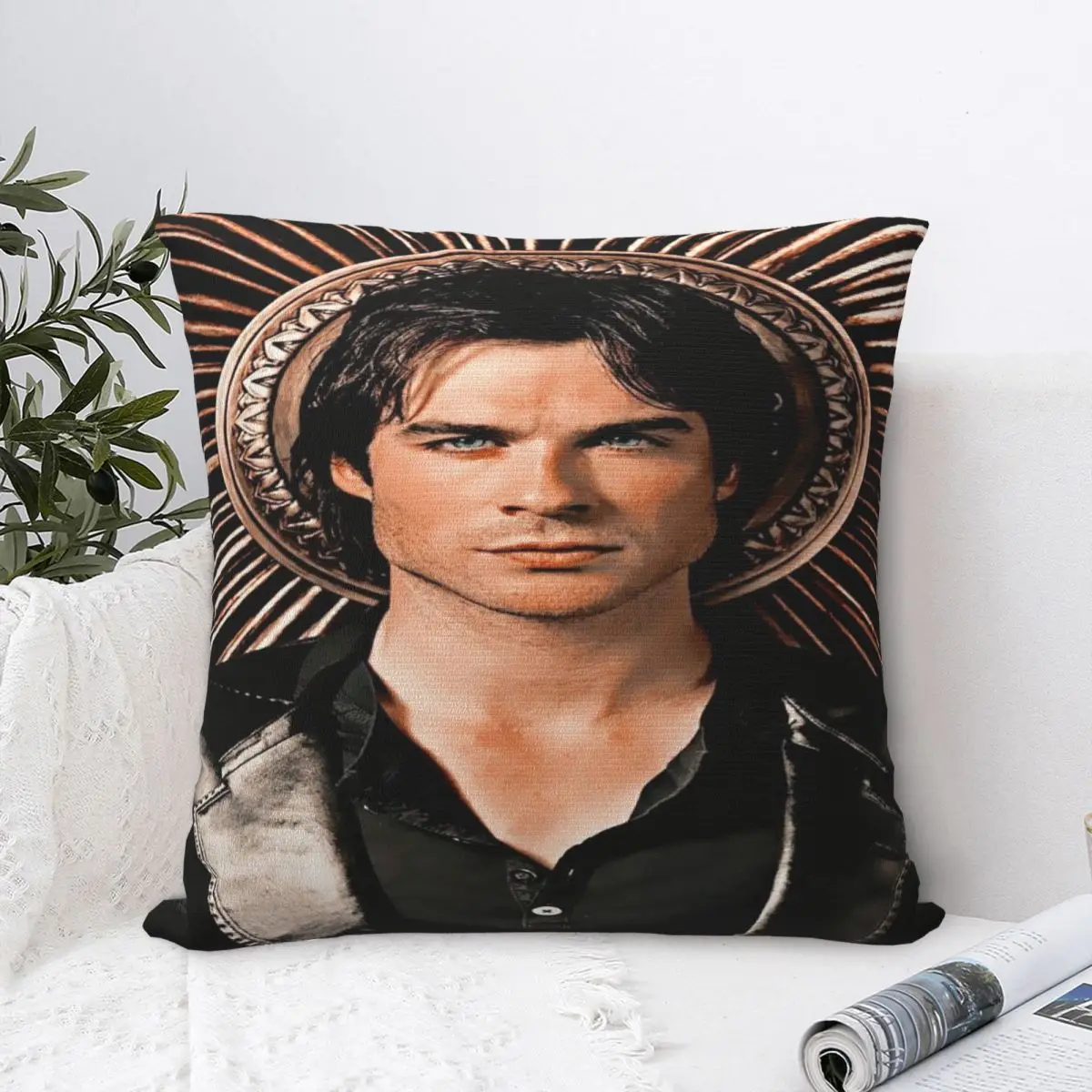 New Style Car Damon SalvatoreDecor Pillowcase Accessories Pillow Covers Square Multi Size