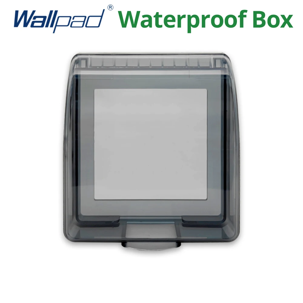 86 Type Wallpad Waterproof Box For 86*86mm Wall Switch And Socket White Black Transparent 45*95*110mm