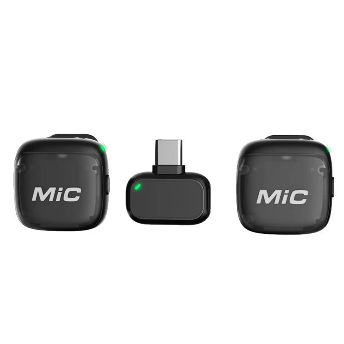 (A99Z] Wireless Lavalier Microphone, AI Noise Cancellation, Digital Display, Clip-on Lapel Mic for Streaming Vlog Recording