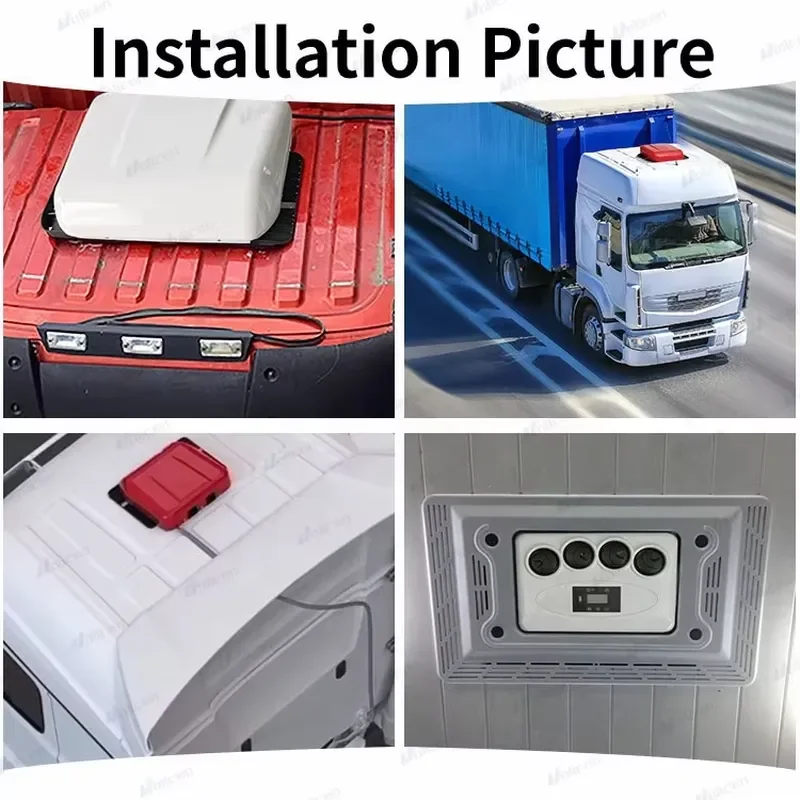 Brushless Silent Mode Rooftop AC Unit R134A 24V Truck Parking Air Conditioner for RV Camper Refrigeration Bus Car Sprinter