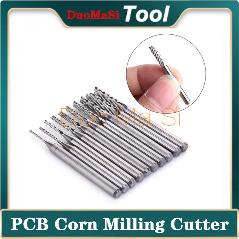 0.5-3.175mm PCB Milling Cutter 3.175mm Shank CNC Router Bit Carbide End Mill CNC PCB Milling Bits Cutter For Engraving Machine
