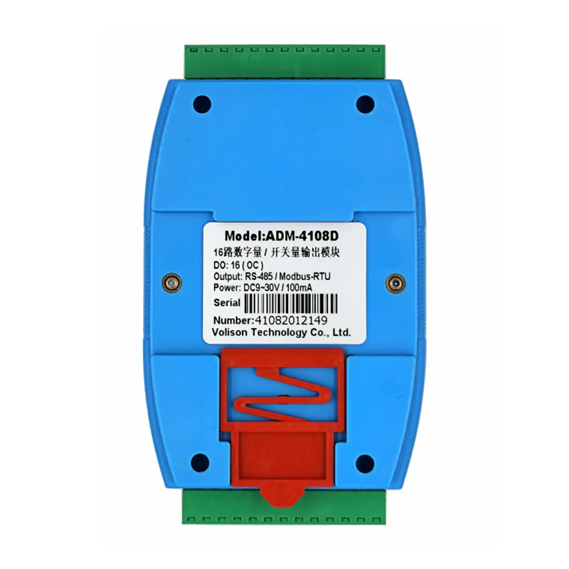 Imagem -03 - Módulo de Saída de Interruptor Digital 16do Transistor Npn Comunicação Modbus Rs485 16 Canais Adm4108d