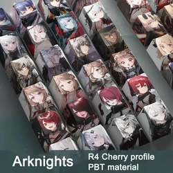 Arknights Keycaps 4 Key Keycap R4 PBT Anime Theme Keyboard Decoration Five-sided Print Key Caps Skadi Cherry Profile Accessories